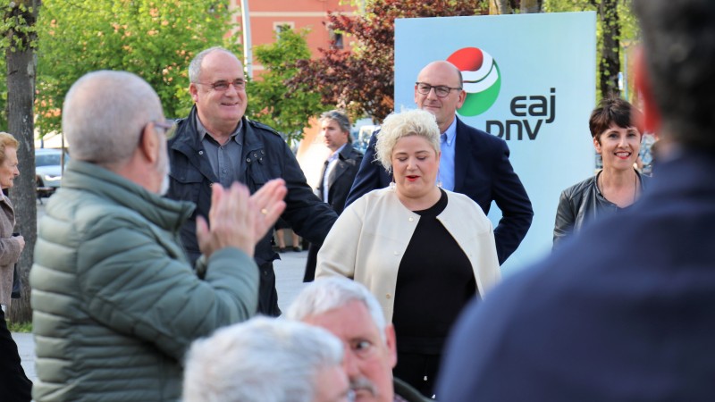 Mitina Errenteria. Joseba Agirretxea, Maribel Vaquero, Maite Peña, Joseba Egibar