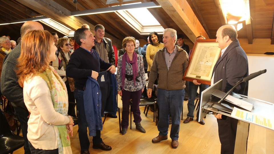 Andoni Ortuzar y Xabier Agirre en Ozaeta