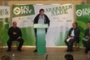 Iñigo Urkullu, Emilio Olabarria y Claudio Rodríguez en el acto de EAJ-PNV en Lantaron