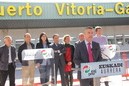 Iñigo Urkullu, presidente del EBB de EAJ-PNV y candidato a lehendakari en el Aeropuerto de Foronda