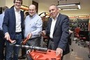 Andoni Ortuzar, Gorka Urtaran eta Ramiro Gonzalez  EGA Master enpresan