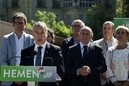 Auditorioari buruzko ekitaldia. Gorka Urtaran, Ramiro Gonzalez, Iñigo Urkullu