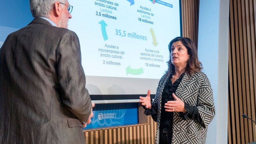 Lanbide aumenta hasta los 16 millones la partida de las ayudas destinadas a autónomos que han cesado su actividad a consecuencia de la pandemia dentro de un paquete global de 35,5 millones Lanbide aumenta hasta los 16 millones la partida de las ayudas destinadas a autónomos que han cesado su actividad a consecuencia de la pandemia dentro de un paquete global de 35,5 millones