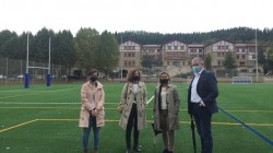 Amurrio ya utiliza el campo de fútbol multifuncional construido a través del Plan Foral de Obras y Servicios